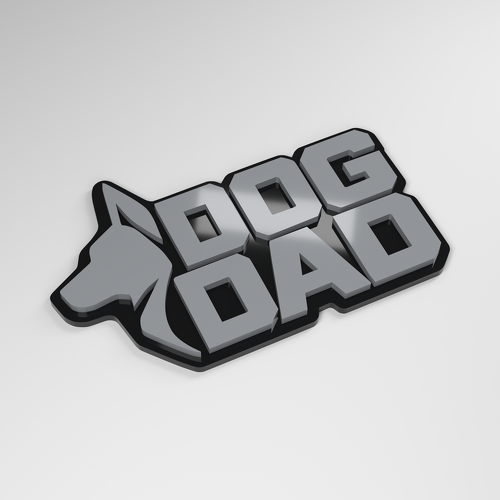 Badge de voiture en acrylique 3D Dog Dad