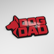 Badge de voiture en acrylique 3D Dog Dad_3