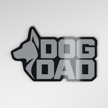 Badge de voiture en acrylique 3D Dog Dad_4