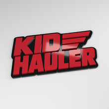 Badge de voiture acrylique 3D Kid Hauler_3