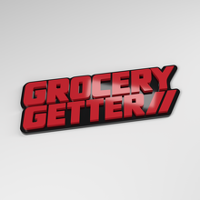 Badge de voiture en acrylique 3D Grocery Getter_3