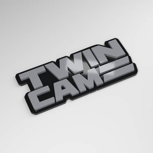 Insigne de voiture en acrylique 3D Twin Cam_1