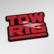 Badge de voiture acrylique 3D Tow Rig_3