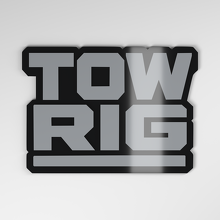 Badge de voiture acrylique 3D Tow Rig_4