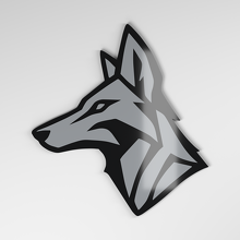 Badge de voiture acrylique 3D Coyote_4