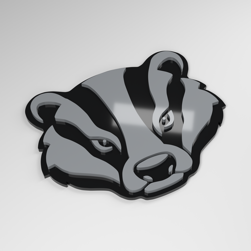 Badge de voiture acrylique 3D Badger_1