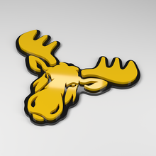 Insigne de voiture en acrylique 3D Moose_2
