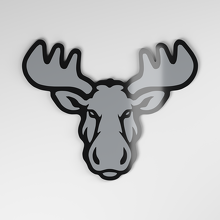 Insigne de voiture en acrylique 3D Moose_4