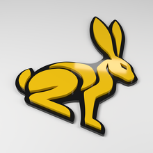 Badge de voiture acrylique 3D Hare_2