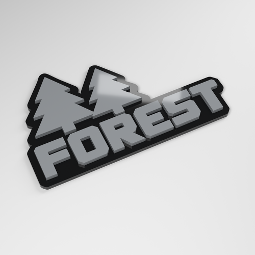 Insigne de voiture acrylique 3D Forest_1