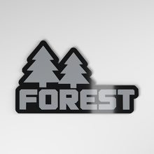Insigne de voiture acrylique 3D Forest_4