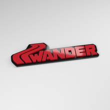 Badge de voiture acrylique 3D Wander_3