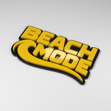 Badge de voiture acrylique 3D Beach Mode_2