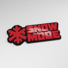 Badge de voiture acrylique 3D mode neige_3