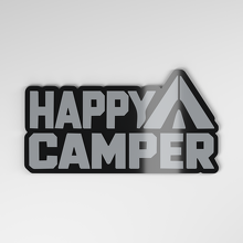 Badge de voiture acrylique 3D Happy Camper_4