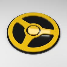 Badge de voiture 3D en acrylique pour volant_2