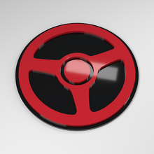Badge de voiture 3D en acrylique pour volant_3