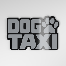 Badge de voiture acrylique 3D Dog Taxi_4