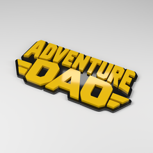 Badge Auto en Acrylique 3D Adventure Dad_2