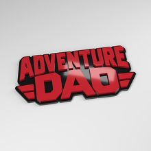 Badge Auto en Acrylique 3D Adventure Dad_3