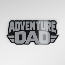 Badge Auto en Acrylique 3D Adventure Dad_4