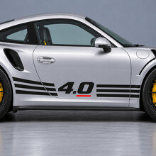 Autocollant vinyle latéral Flat Six Flow GT3 RS pour Porsche 911 2016_2