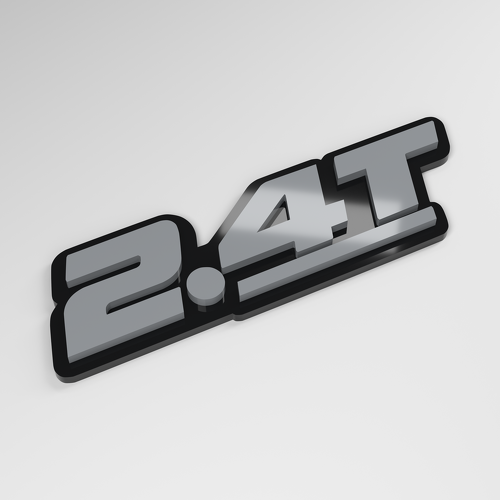 Badge de voiture 3D en acrylique 2.4T_1