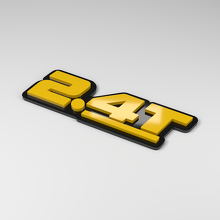 Badge de voiture 3D en acrylique 2.4T_2