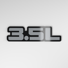Badge de voiture 3D acrylique 3.5L_4