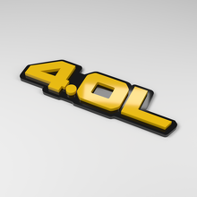 Badge de voiture en acrylique 3D 4,0L_2