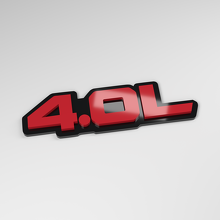 Badge de voiture en acrylique 3D 4,0L_3