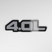 Badge de voiture en acrylique 3D 4,0L_4