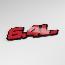 Badge de voiture 3D en acrylique 6,4L_3