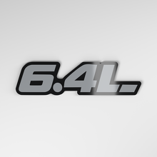 Badge de voiture 3D en acrylique 6,4L_4
