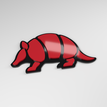 Badge de voiture armadillo 3D en acrylique_3