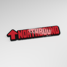 Badge de voiture acrylique 3D direction nord_3