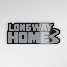 Badge de voiture en acrylique 3D Long Way Home_4