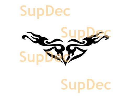 Autocollant en vinyle à motif flamme tribale pour voitures