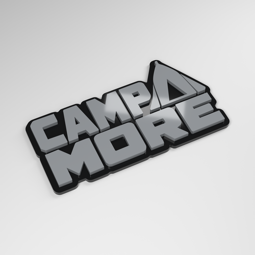 Badge de voiture en acrylique 3D Camp More_1