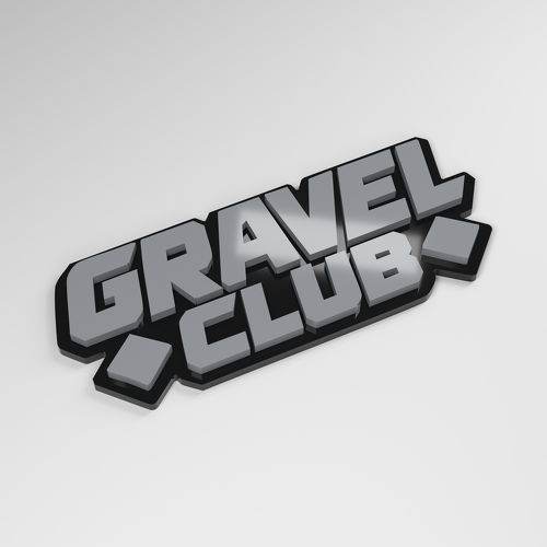 Badge de voiture acrylique 3D Gravel Club_1