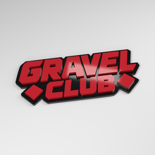 Badge de voiture acrylique 3D Gravel Club_3