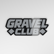 Badge de voiture acrylique 3D Gravel Club_4