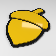 Badge de voiture en acrylique 3D Acorn_2