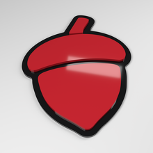 Badge de voiture en acrylique 3D Acorn_3