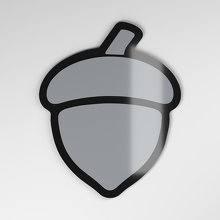 Badge de voiture en acrylique 3D Acorn_4