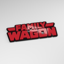 Insigne de voiture en acrylique 3D Family Wagon_3
