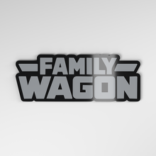 Insigne de voiture en acrylique 3D Family Wagon_4