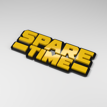 Badge de voiture en acrylique 3D Spare Time_2