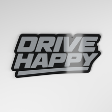 Insigne de voiture acrylique 3D Drive Happy_4