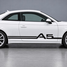 Autocollant vinyle latéral en ruban entrelacé pour Audi A5 2018_2
